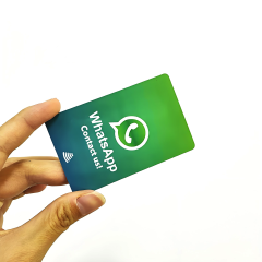 Plastic Programmable QR Code Scan NFC 213 Google Review NFC Card