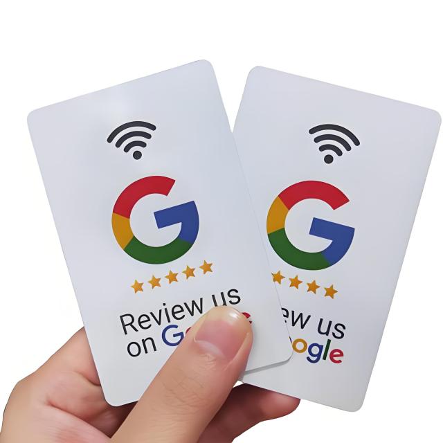 Plastic Programmable QR Code Scan NFC 213 Google Review NFC Card