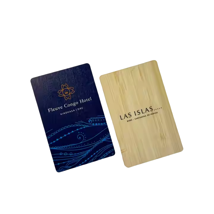 High Quality Customized Wooden RFID Hotel Key Card F08 1k Ultralight Ev1 Wooden Key Cards