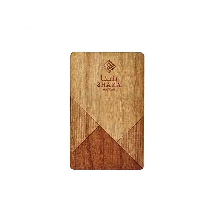 Cherry Bamboo Basswood Black Walnut Wood RFID Hotel Key Card