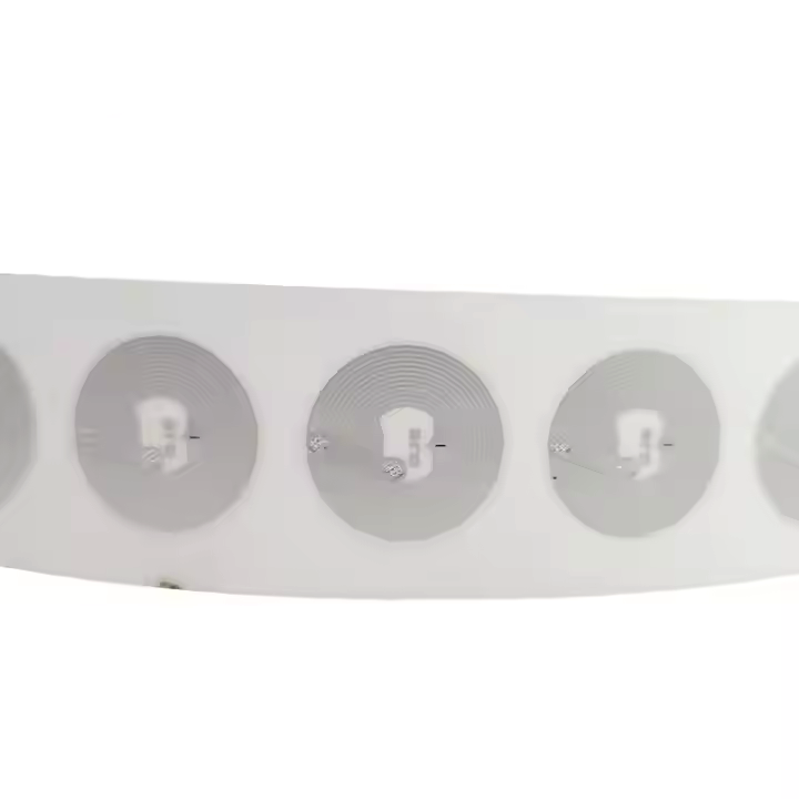 Programmable Small 20 X 10mm ISO14443A HF RFID Transparent Wet Inlay / Paper Sticker Tag
