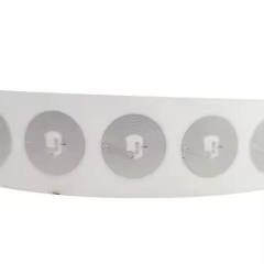 Programmable Small 20 X 10mm ISO14443A HF RFID Transparent Wet Inlay / Paper Sticker Tag