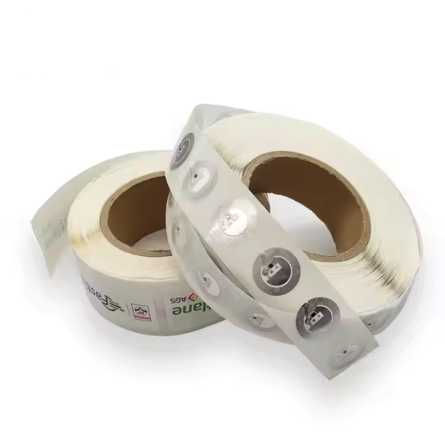 Cheaper 13.56mhz Round Programmable NTAG 213 Dia 20mm Roll Wet Inlay NFC Smart Sticker Tag