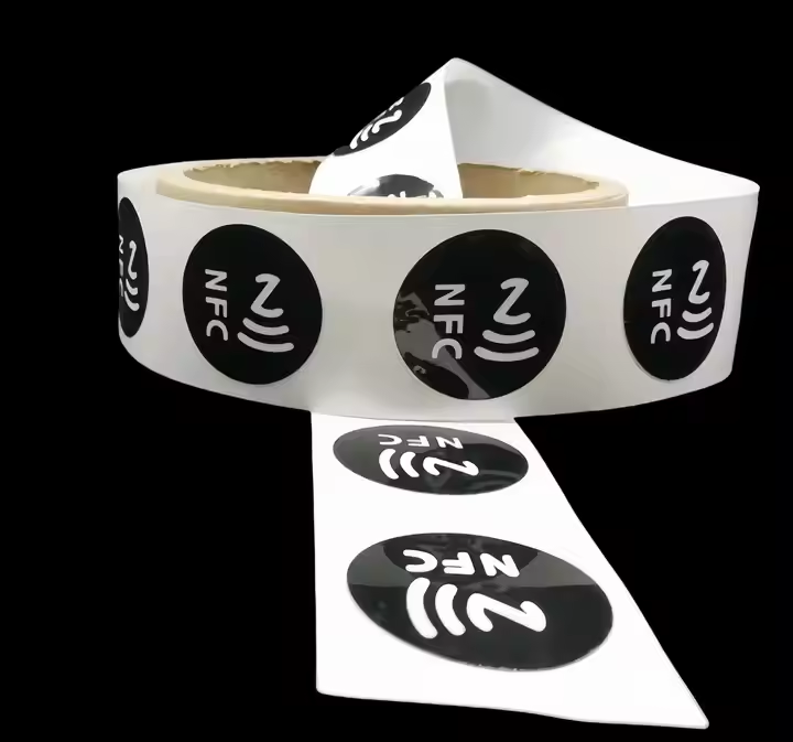 Free Sample 13.56MHz Nfc Chip NTAG215 Nfc Sticker/Label/Tag Custom logo Nfc Sticker Protocol Iso14443a Tag
