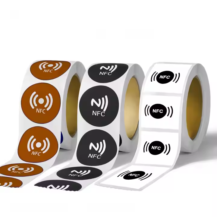 Free Sample 13.56MHz Nfc Chip NTAG215 Nfc Sticker/Label/Tag Custom logo Nfc Sticker Protocol Iso14443a Tag