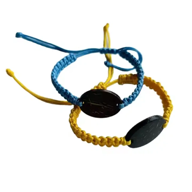 Customized Reusable RFID Wristband – Fabric Bracelet with Wood NFC Tag