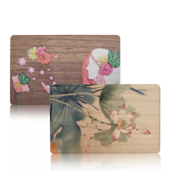 2025 Customized 13.56MHz NFC Wooden Business Card Contactless Smart RFID Access Control Card