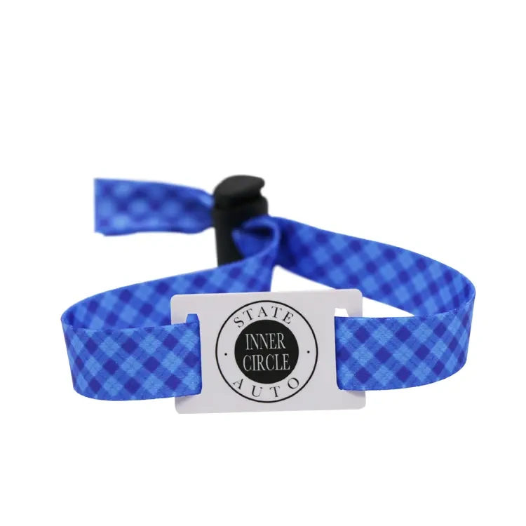 Custom RFID Fabric Bracelet With NFC Chip and QR – RFID Wristbands for Events