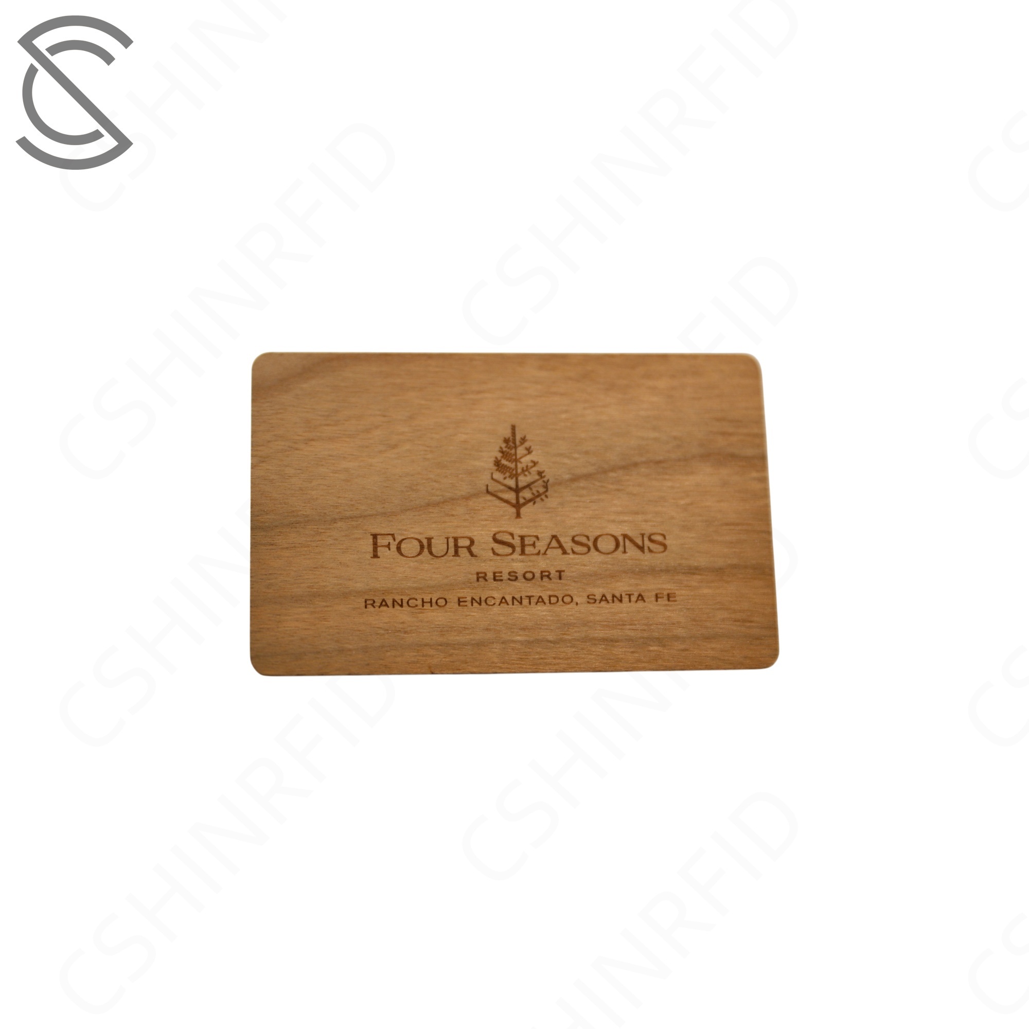 CR80 Customized Printing NFC RFID Wooden Sapele Black Walnut Eco-Friendly Card for Access Control Keycard