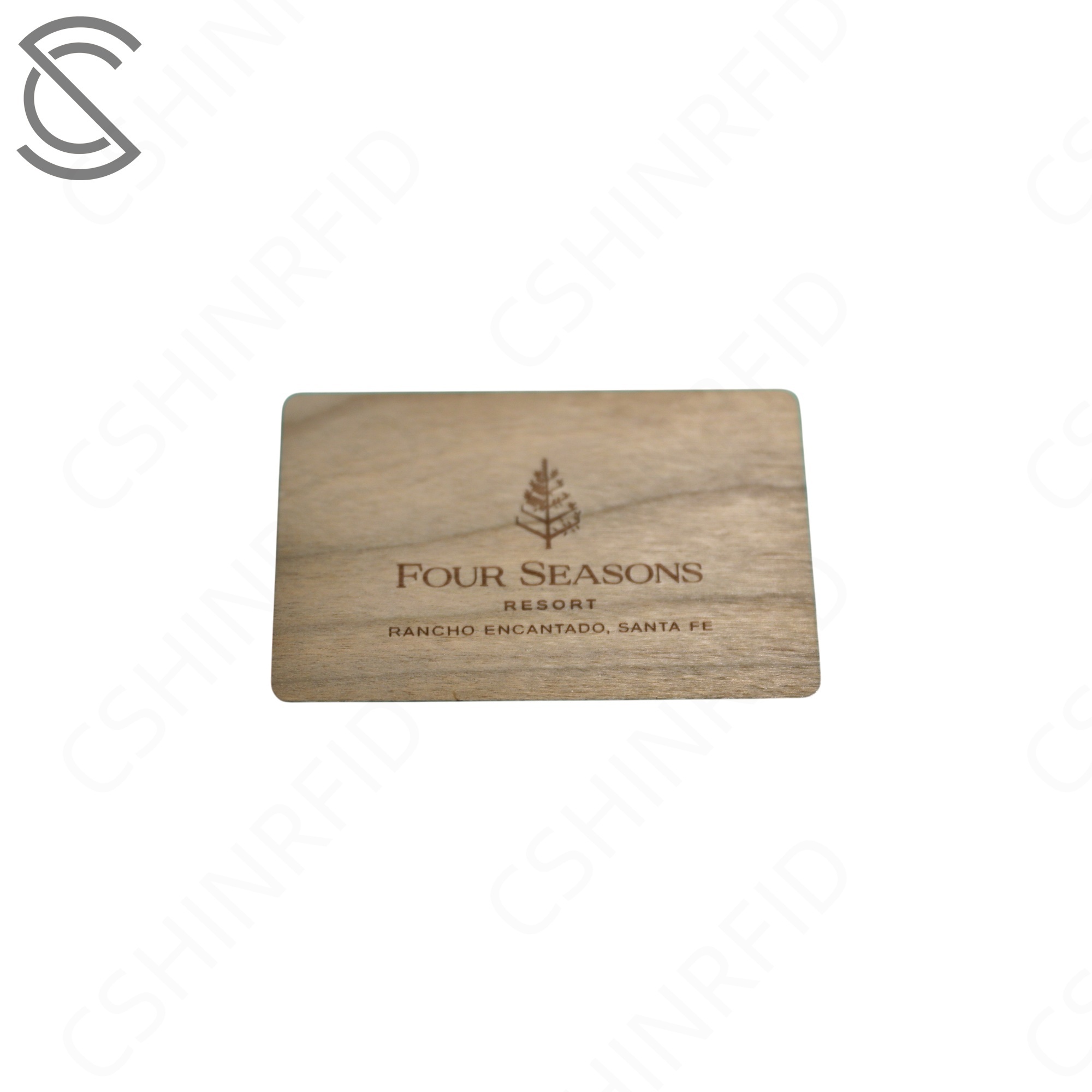 CR80 Customized Printing NFC RFID Wooden Sapele Black Walnut Eco-Friendly Card for Access Control Keycard