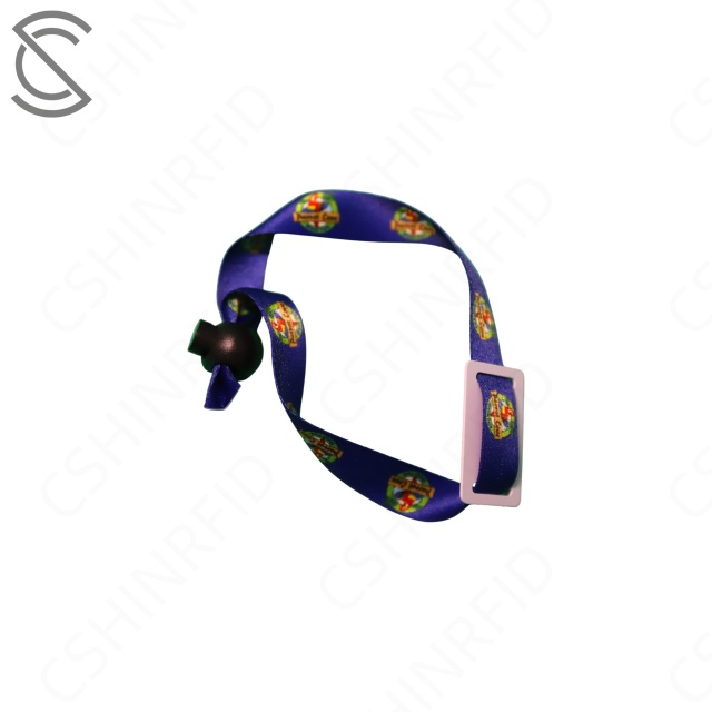 Eco-friendly bamboo fiber fabric wristbands for music festival event wholesale custom different QR Code