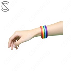 Custom RFID Elastic Wristbands for Events | Eco-Friendly Reversible NFC Fabric Bracelets | Fully Customizable for Festivals & Hotels