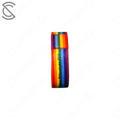 Custom RFID Elastic Wristbands for Events | Eco-Friendly Reversible NFC Fabric Bracelets | Fully Customizable for Festivals & Hotels