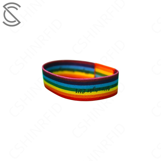 Custom RFID Elastic Wristbands for Events | Eco-Friendly Reversible NFC Fabric Bracelets | Fully Customizable for Festivals & Hotels