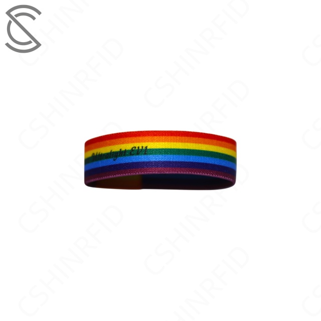 Custom RFID Elastic Wristbands for Events | Eco-Friendly Reversible NFC Fabric Bracelets | Fully Customizable for Festivals & Hotels