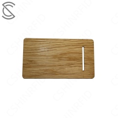 Custom Programmable NFC QR Code 13.56MHz NTAG216 Chip Smart RFID ISO 14443A Wooden Business Card Google Review Stand Hotel Use