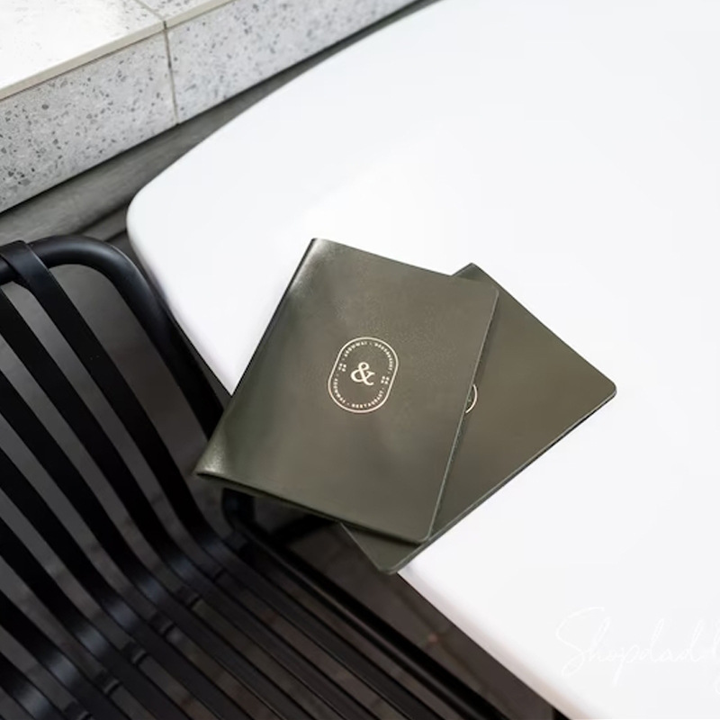 Cost-effective Hotel Restaurant Imitation Leather Menu Clip Ordering Record Book with Independent Packaging