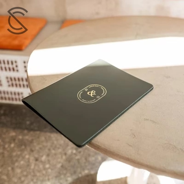 Cost-effective Hotel Restaurant Imitation Leather Menu Clip Ordering Record Book with Independent Packaging