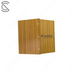 Wholesale Eco-friendly IP67 Waterproof Premium Custom Engraved Logo A4/A5 Wood Grain Menu Screw Post Binding for Cafe
