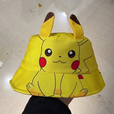 Wholesale Kids Kuromi Stitch Kuromi Fisherman Hat Cartoon Design Children's Outdoor Sunshade Hat  A-005
