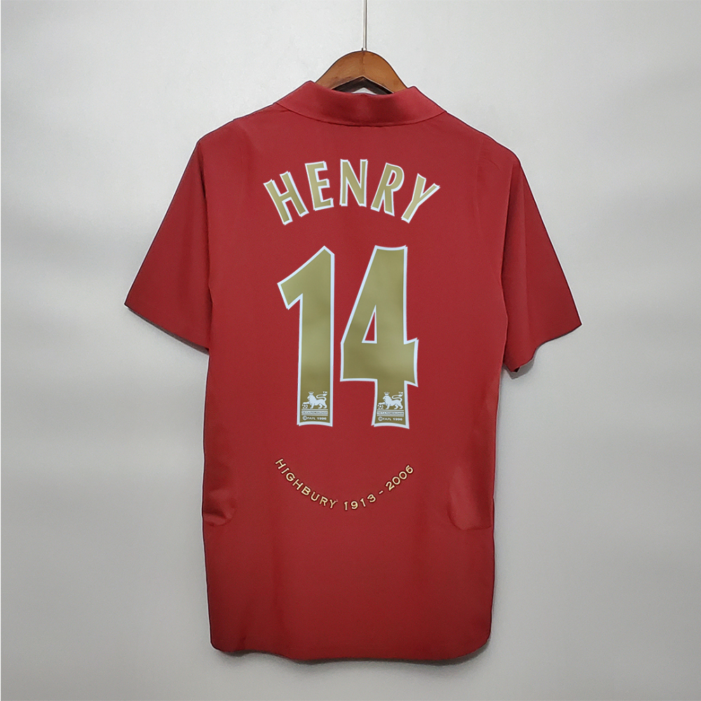 Arsenal Soccer Retro Jersey Home Custom Shirt 2005/06