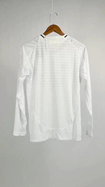 Real Madrid Authentic Soccer Jersey Home Long Sleeve Shirt 2024/25