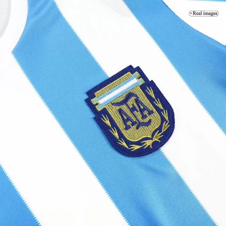 Argentina Jersey Custom Home Football Jersey 1986