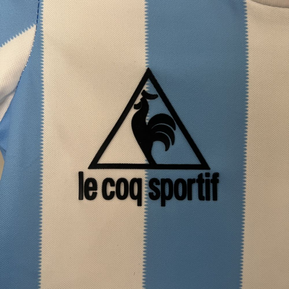 Argentina Retro Home Soccer Uniform Kids Kit Jersey+Shorts 1986
