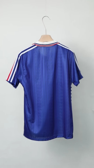 France Retro Soccer Jersey Home Custom Shirt World Cup 1994