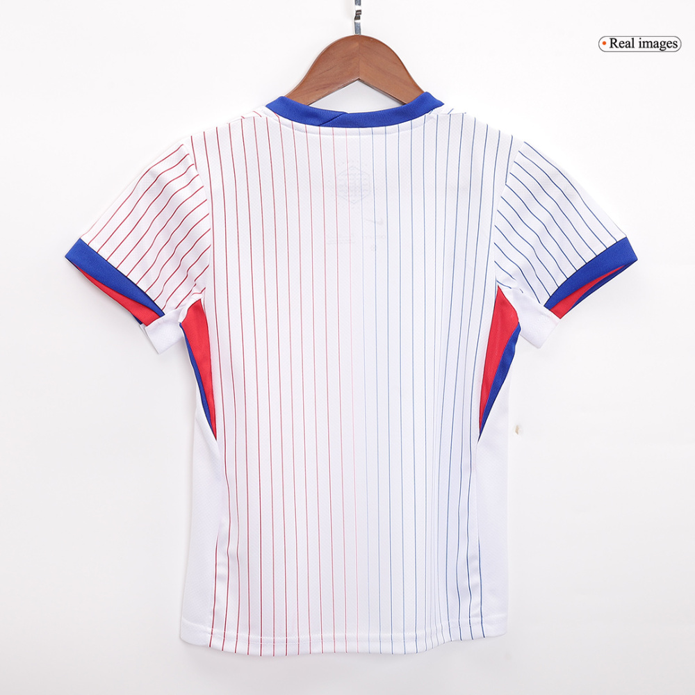 France Away Football Uniform Kids Kit Jersey+Shorts EURO 2024