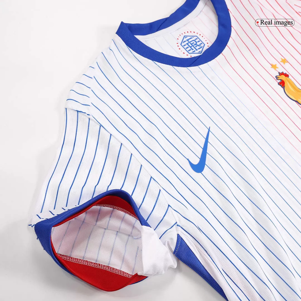 France Authentic Soccer Jersey Away Shirt EURO 2024