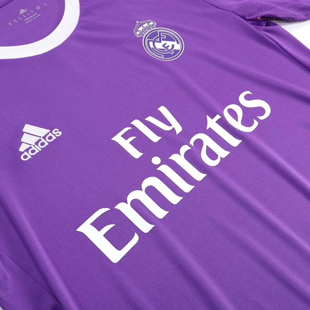 Real Madrid Retro Jersey Away Soccer Shirt Long Sleeve 2016/17