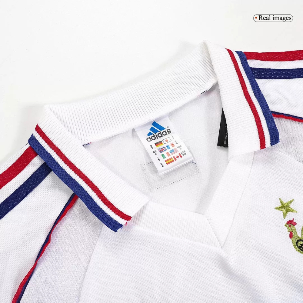 France Retro Soccer Jersey Away Custom Shirt World Cup 1998