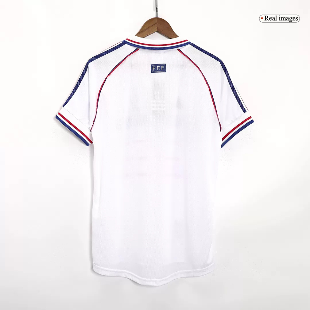 France Retro Soccer Jersey Away Custom Shirt World Cup 1998