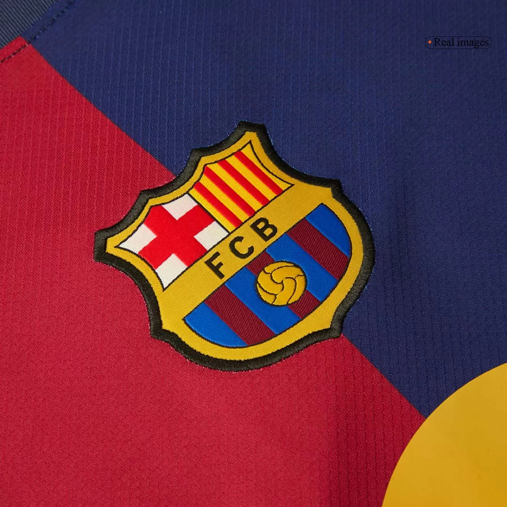 Barcelona Home Soccer Jersey 2024/25 - Spotify Logo Without Text
