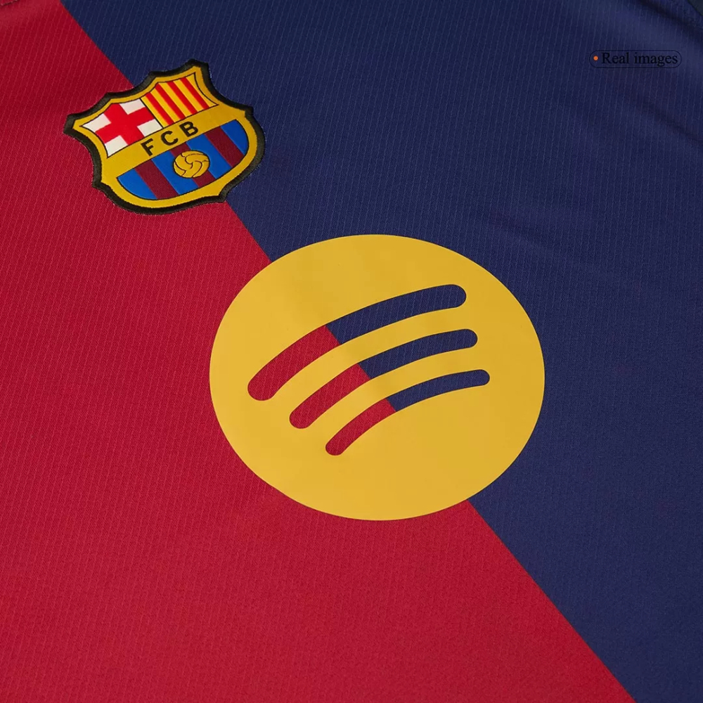 Barcelona Home Soccer Jersey 2024/25 - Spotify Logo Without Text