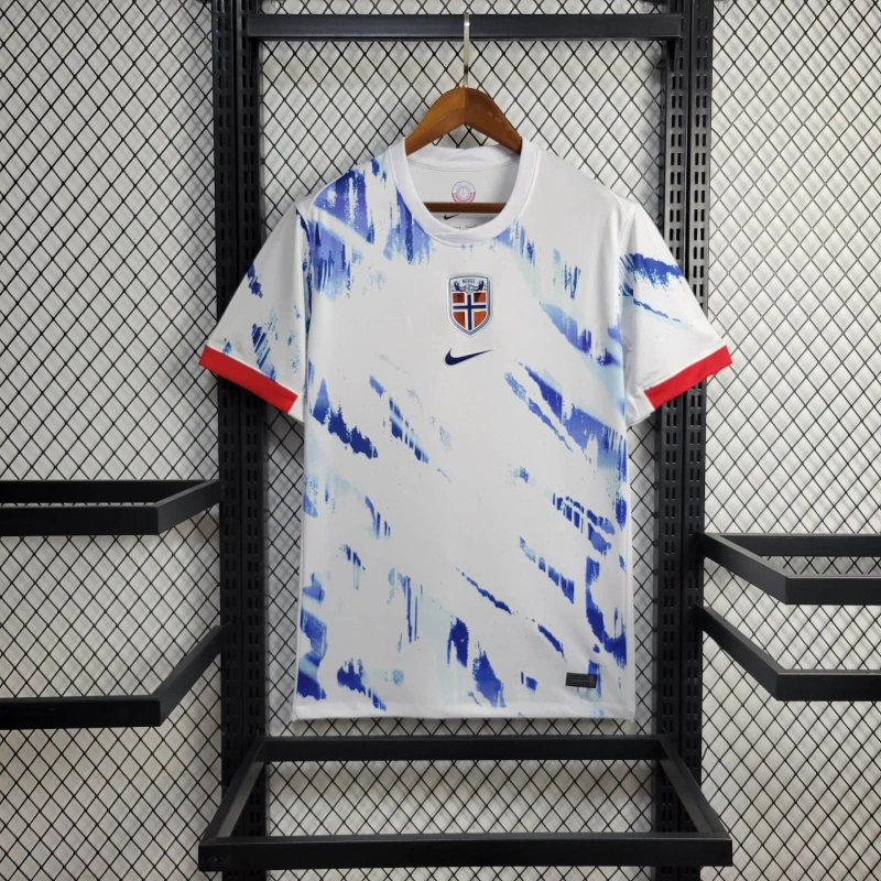 Norway Soccer Jersey Away Custom Shirt 2024
