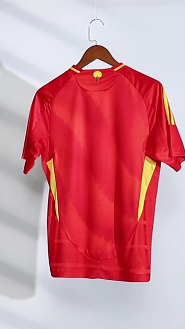 Spain Authentic Soccer Jersey Home Shirt EURO 2024