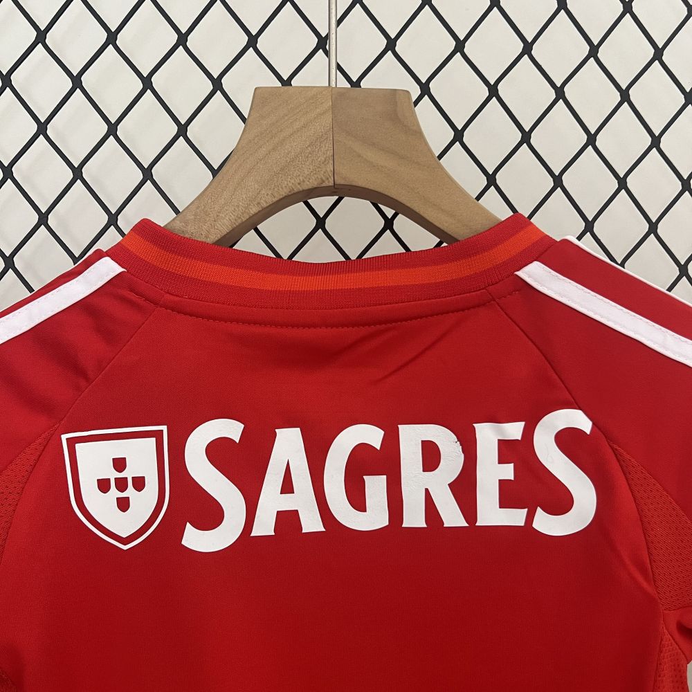 Benfica Soccer Jersey Home Kids Kit Jersey+Shorts 2024/25