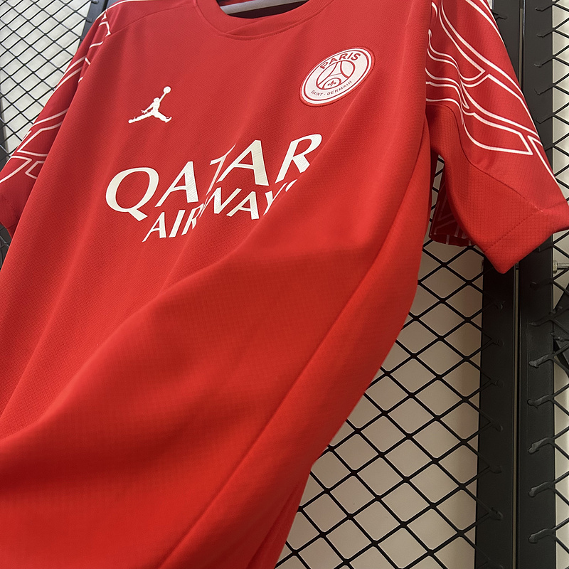 PSG Soccer Jersey Red Custom Shirt 2025/26