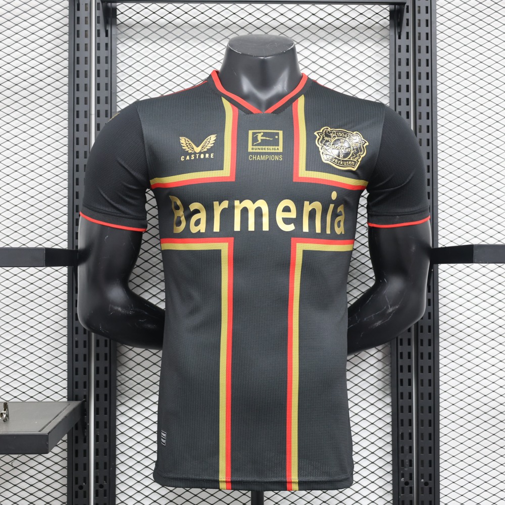 Bayer 04 Leverkusen Authentic Soccer Jersey Champions Special Edition Shirt 2024/25
