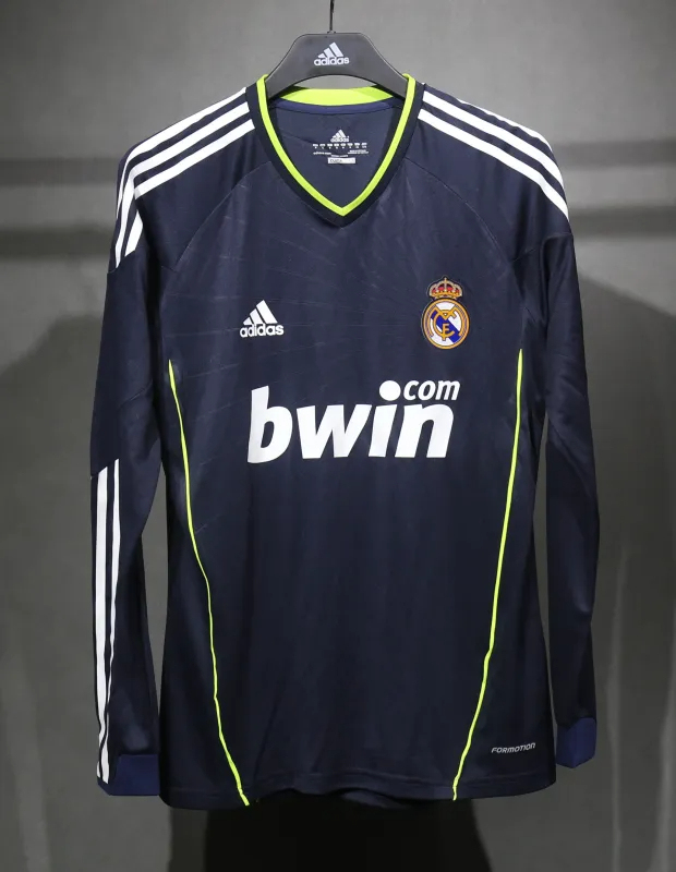 Real Madrid Authentic Retro Jersey Third Away Long Sleeve Soccer Shirt 2010/11