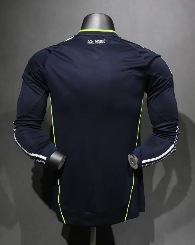 Real Madrid Authentic Retro Jersey Third Away Long Sleeve Soccer Shirt 2010/11