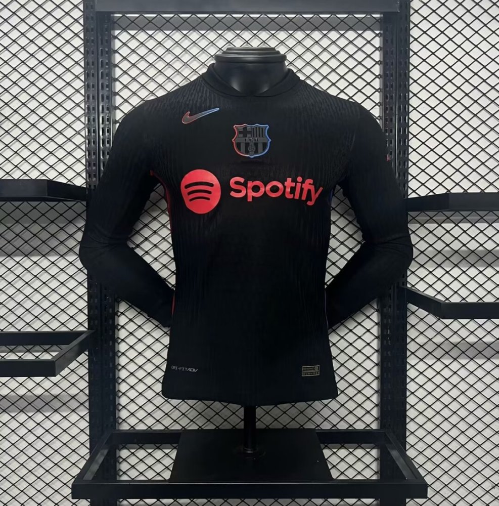 Authentic Barcelona Away Long Sleeve Soccer Jersey 2024/25