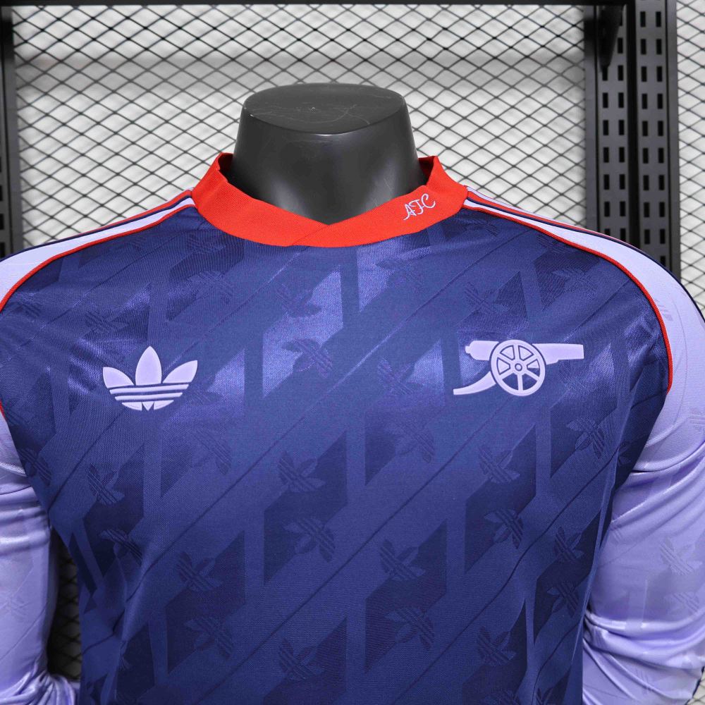 Arsenal Soccer Jersey Retro Style Special Edition Authentic Long Sleeve Shirt 2024/25