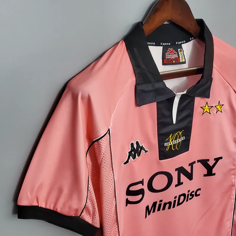 Juventus Retro Soccer Jersey Centenary Custom Shirt 1997-98