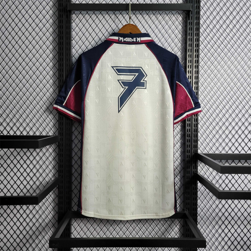 West Ham United Retro Football Jersey Iron Maiden Away Joint Board Shirt 1999/01