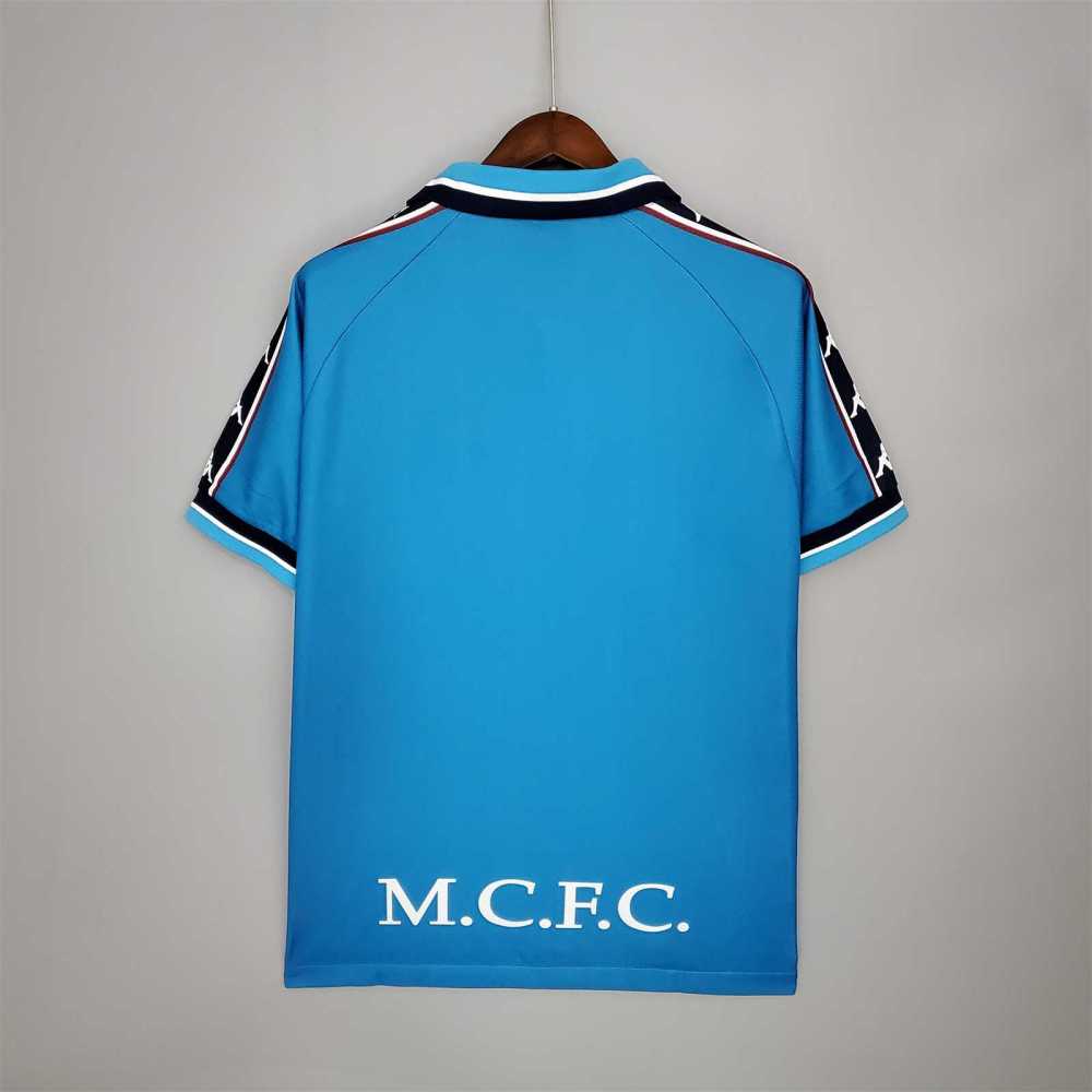 Manchester City Retro Home Football Jersey Shirt 1997/99