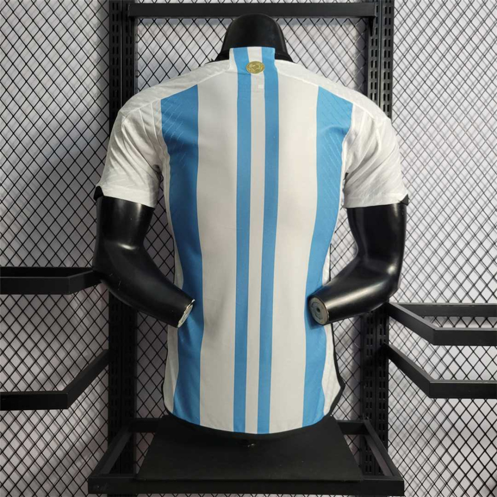 Argentina Authentic Soccer Jersey Home Shirt 2022 - World Cup Champion Edition 3 Stars