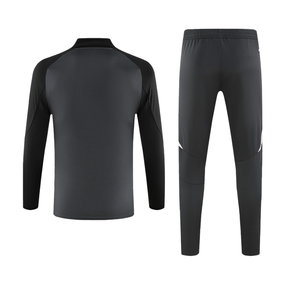 Manchester United 1/2 Zipper Sweat Kit (Top+Pants) Black 2024/25